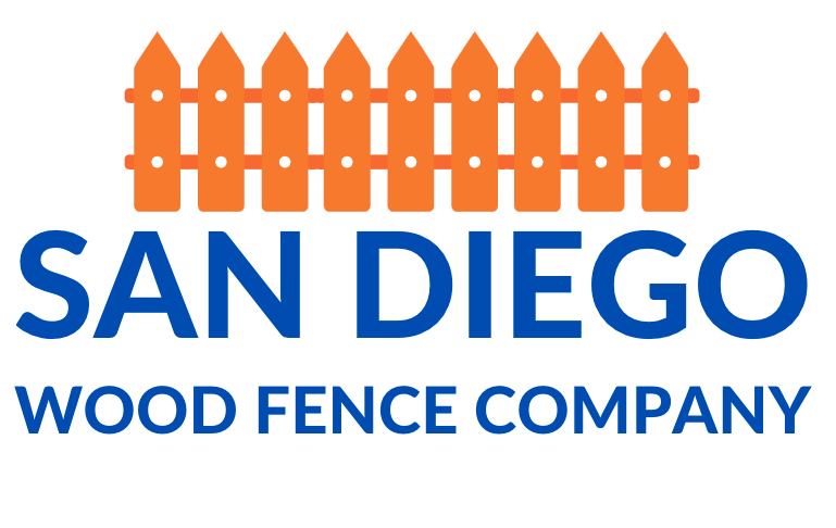 this is a logo of San Diego Wood Fence Company