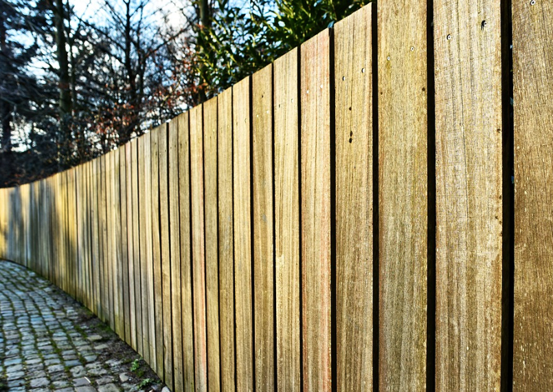 this is a picture of Douglas fir fence in San Diego, CA
